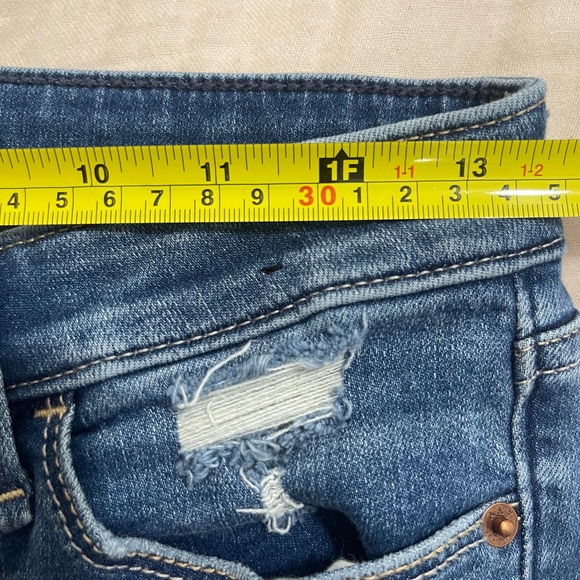 Abercrombie & Fitch Womens Jeans Size 26 Blue Harper Super Skinny Distressed - Picture 6 of 8